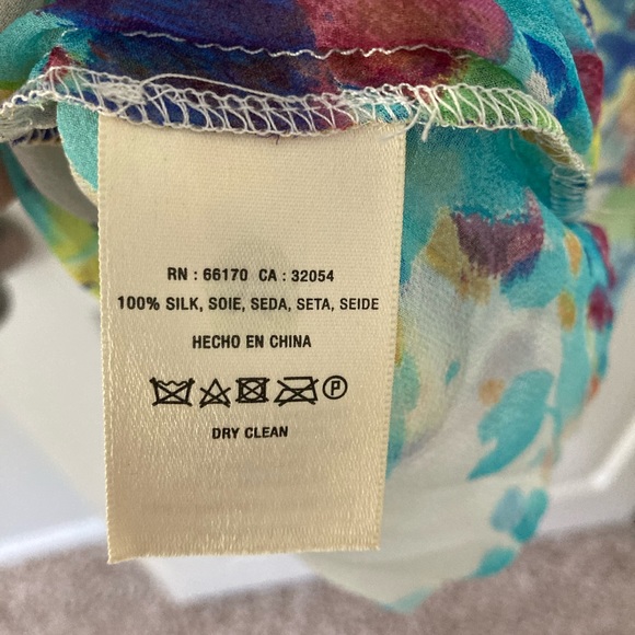 EUC Anthropologie Maeve Silk Open Shoulder Top, Sm - Picture 4 of 5